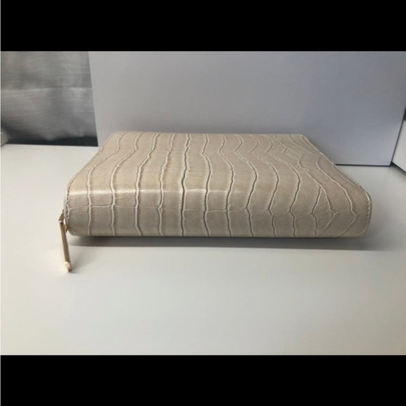 Kikki.K B6 Beige Croco Leather Zippered Planner - Picture 11 of 11